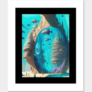 fantasy ocean fish Posters and Art